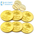 Made in china cheap blank metal stamping embossed 3d gold plated personalized custom challenge coin for souvenir